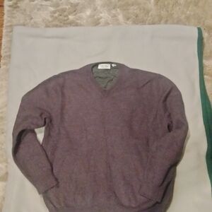 Calvin Klein Men's V-Neck Purple Sweater
